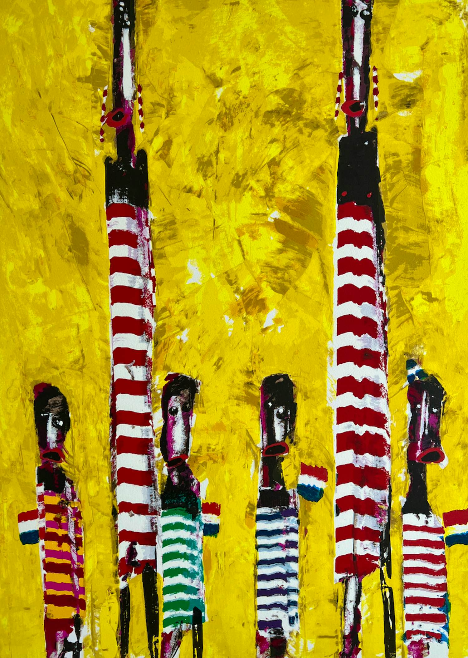 Willem van Scheijndel - handgesigneerde zeefdruk | 'Moeders met kinderen' | 1993 kopen? Bied vanaf 20!