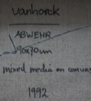 Hans Vanhorck - Gemengde techniek: Abwehr - 1992 kopen? Bied vanaf 299!