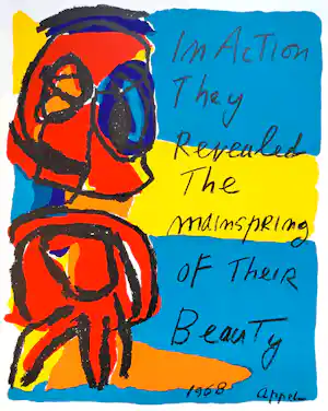 Karel Appel - In Action They Revealed The Mainspring of Their Beauty, litho kaufen? Bieten Sie von 225!