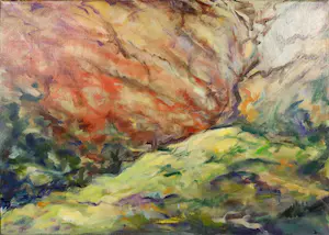 Liz Strick - Olieverf op doek, In the land of my fathers IV - Ingelijst kopen? Bied vanaf 1!