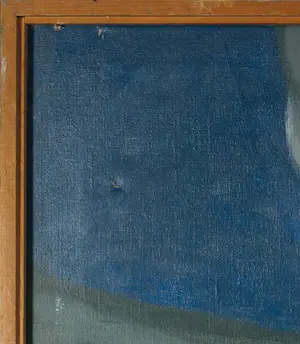 Wim Straatman - Olieverf op doek, F.R. in zwart, groen en blauw - Ingelijst (Groot) kopen? Bied vanaf 1!