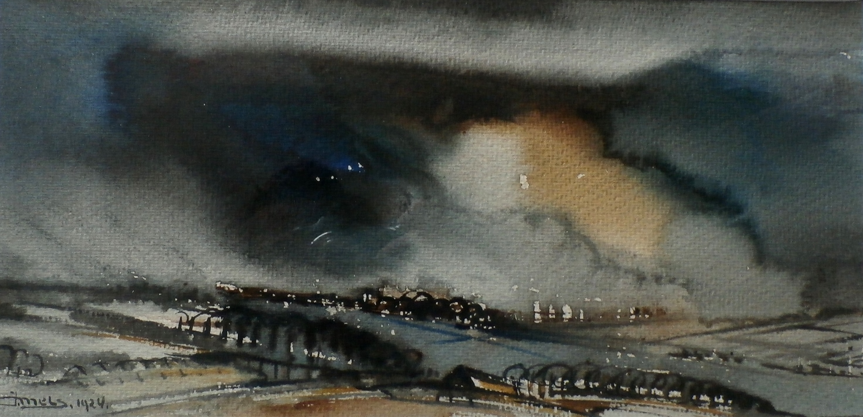 Jacques Mels - Aquarel - 1924 kopen? Bied vanaf 65!