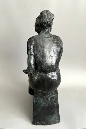 Siem Wardenaar - Jongedame met boek (mooi formaat) kopen? Bied vanaf 475!