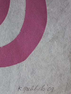 Klaas Gubbels - houtdruk 'Rose Driekan' - 2009 - oplage E/A. kopen? Bied vanaf 275!