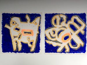 Jack Vissers - Lucky Day + Once in a lifetime - acryl op papier kopen? Bied vanaf 25!