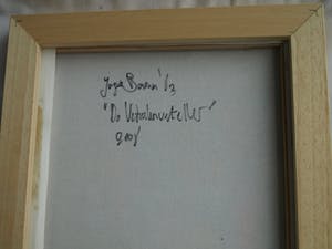 Jasper Banen - Acrylverf op doek , ingelijst , “De verhalenverteller” – 2006 kopen? Bied vanaf 85!