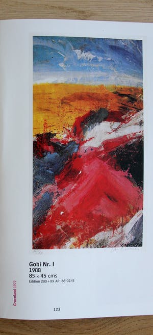 Jan Cremer - offset litho: Gobi I - 1988 (groot!) kopen? Bied vanaf 149!
