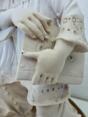 Real Fabbrica Capodimonte - Giuseppe Armani - Meisje wast hond (Washday) en 2 Misdienaren met parasol kopen? Bied vanaf 1!