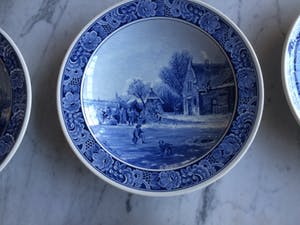 Royal Goedewaagen - 6 Delftsblauwe wandborden kopen? Bied vanaf 10!