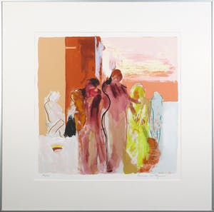 Monica van Rijn - Zeefdruk, Bathhouse - Ingelijst kopen? Bied vanaf 1!