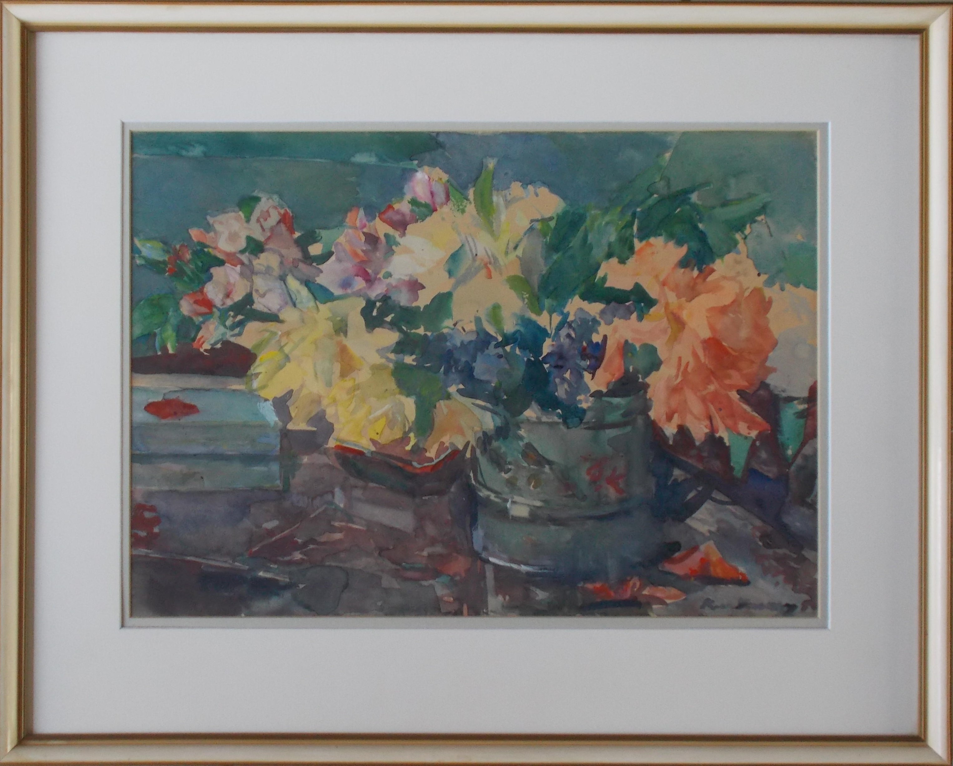 Kees Verwey - Stilleven met pioenrozen kopen? Bied vanaf 2375!