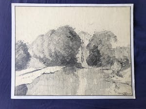 Christiaan Soer - Park met vijver op voorgrond kopen? Bied vanaf 50!