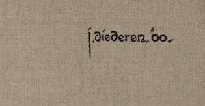 Jef Diederen - Acryl op doek, Blauwe heuvel (Zeer groot) kopen? Bied vanaf 2500!