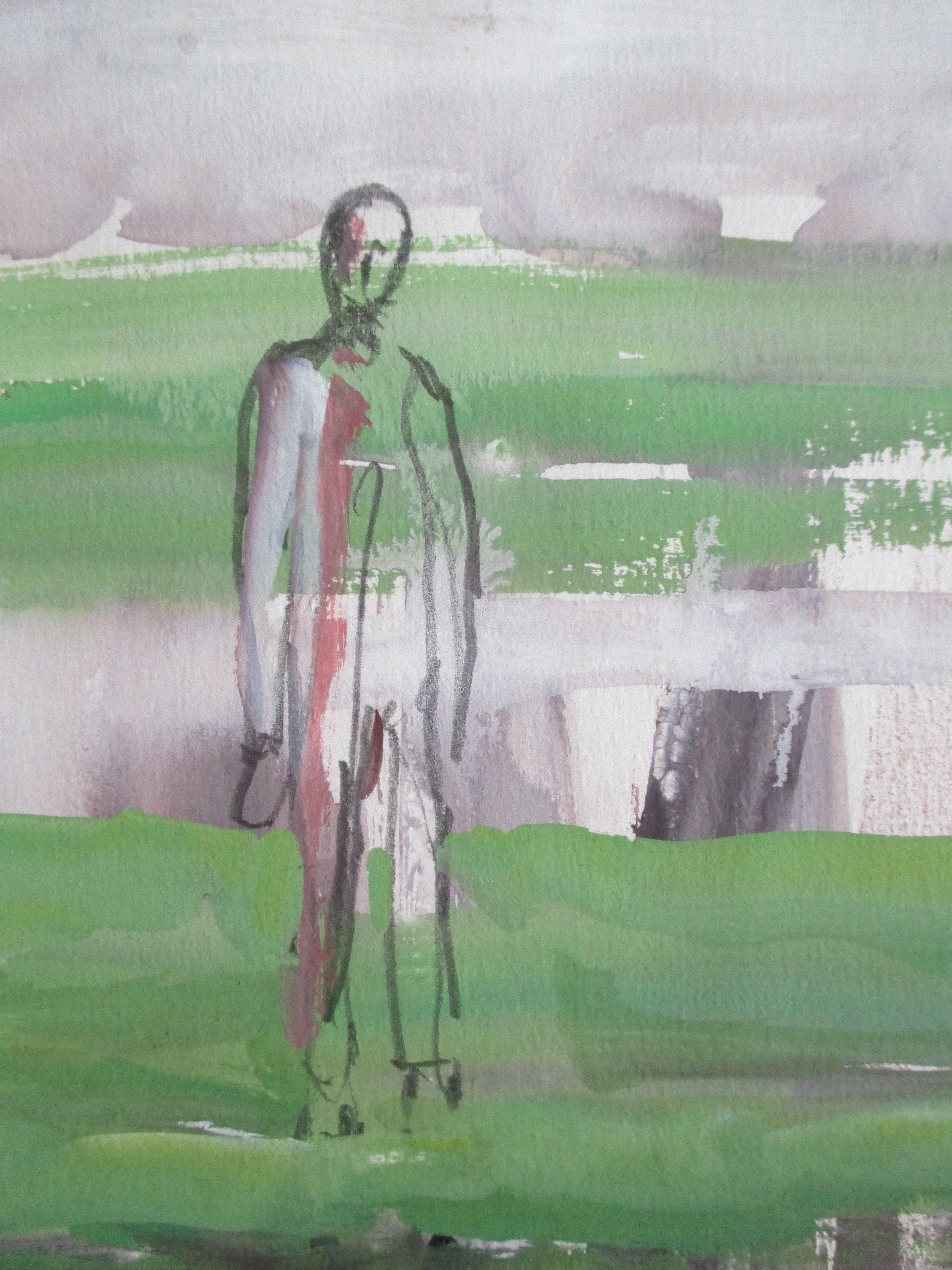 Fred Landsman - Gemengde techniek op papier kopen? Bied vanaf 25!