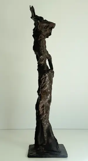 Theo van der Nahmer - bronzen sculptuur | 'Joffer' (Groot werk) kopen? Bied vanaf 1500!