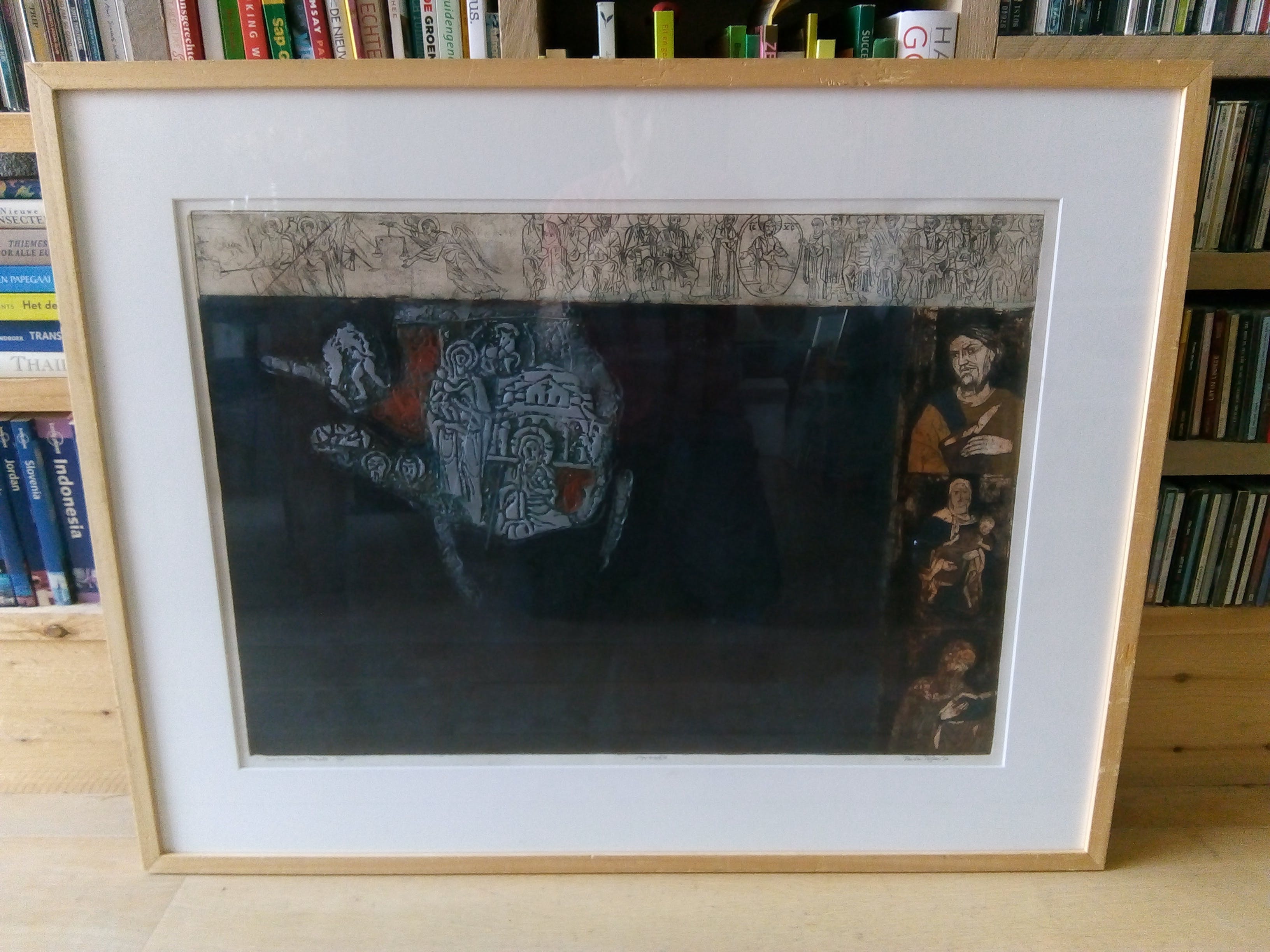 Ru van Rossem - Herinnering aan Torcello uit 1972 - Gesigneerd en mooi INGELIJST. verkocht voor € 150!