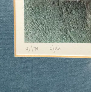 Bauke Weistra - Stadhuis Leeuwarden,zeefdruk gelijst en gesigneerd kopen? Bied vanaf 55!