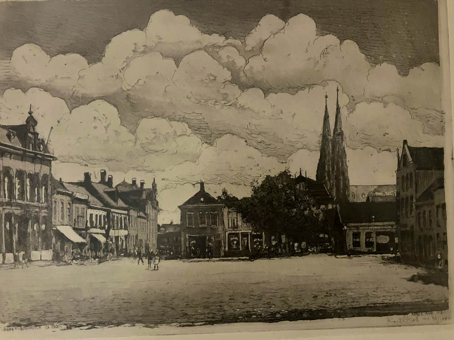 Karel Kok - Markt te Eindhoven omstreeks 1900 kopen? Bied vanaf 44!