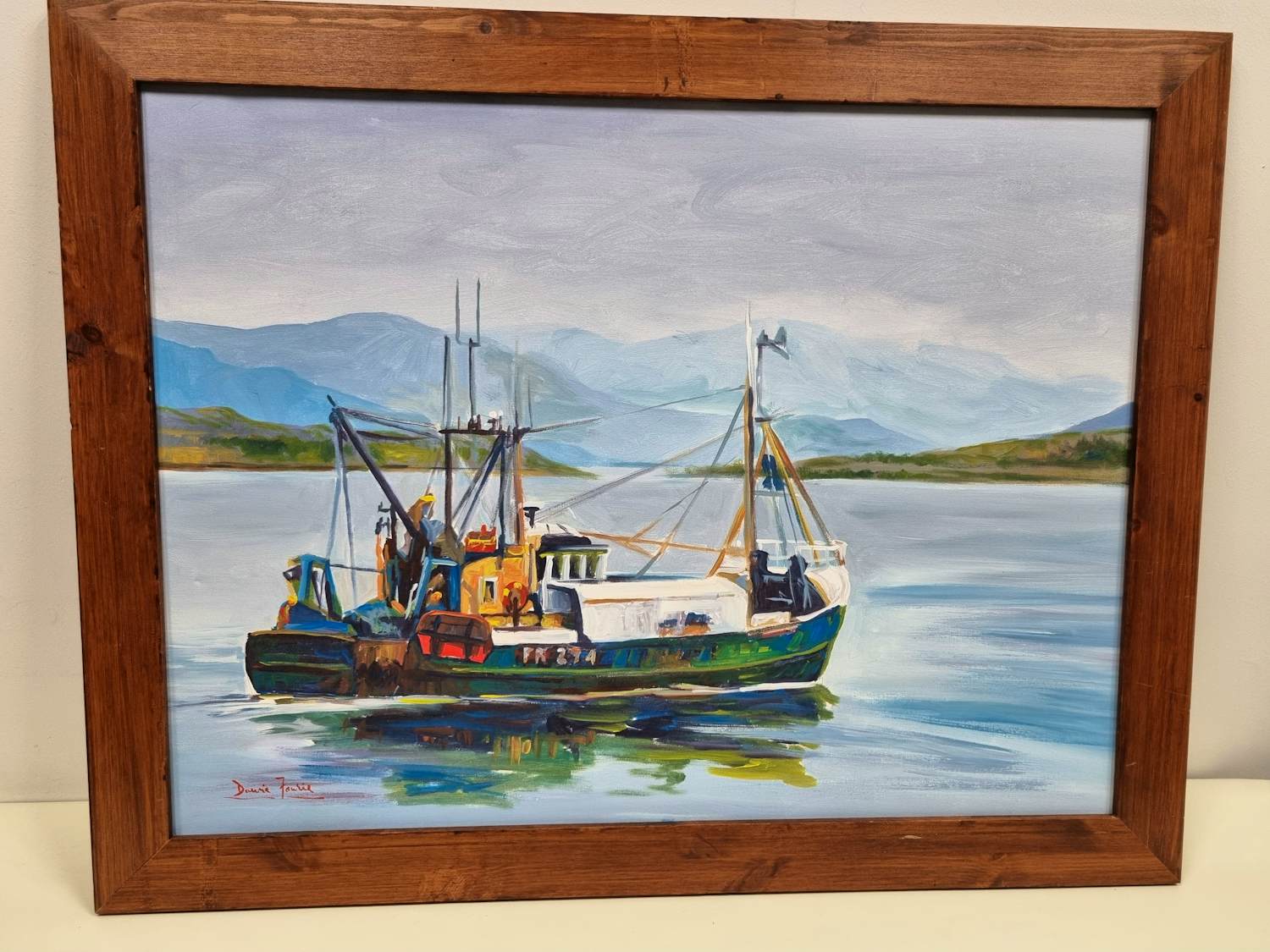 Niet of onleesbaar gesigneerd - Afrikaanse vissersboot kopen? Bied vanaf 10!
