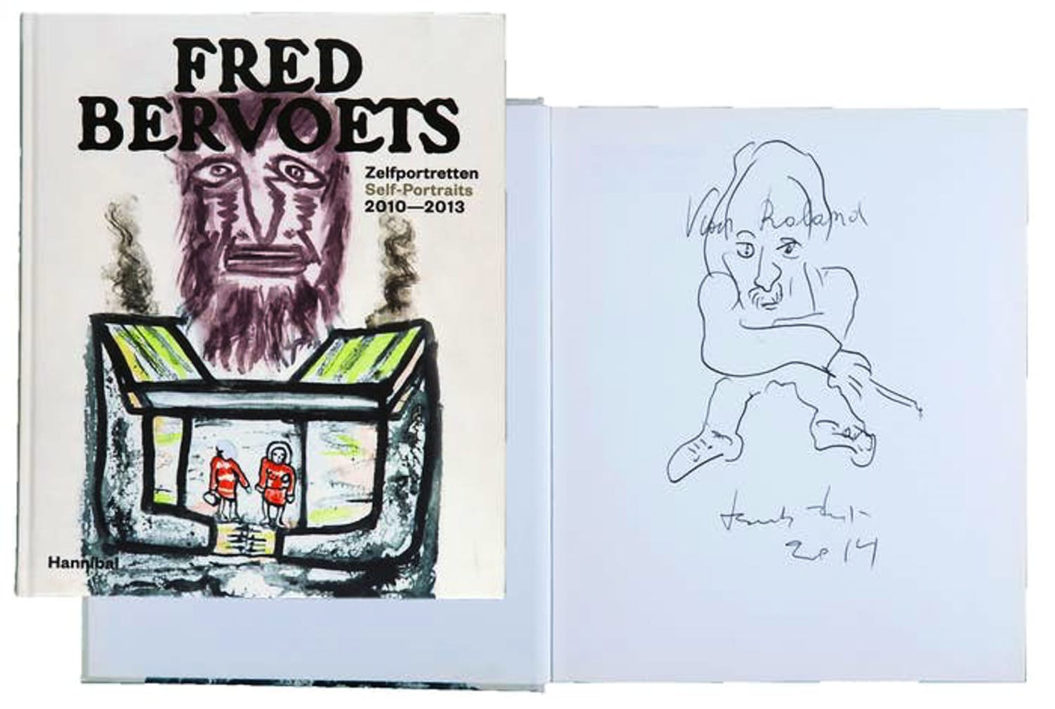 Fred Bervoets - Gesigneerd boek met tekening en persoonlijke opdracht kopen? Bied vanaf 70!