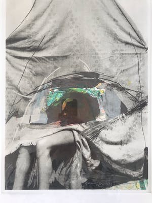 Miguel Ybanez - Gesigneerde Collage uit 1983 - 85/90 - Modern ingelijst kopen? Bied vanaf 65!