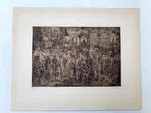 Marius Bauer - illustratie van het prozagedicht Akëdysséril verkocht voor € 50!