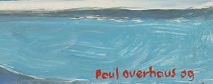 Paul Overhaus - Olieverf op board, Achter de wolken - Ingelijst kopen? Bied vanaf 50!