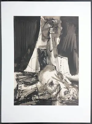 Aart Roos - Pentekening, Zonder titel kopen? Bied vanaf 1!