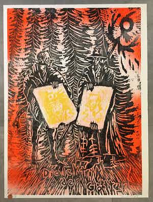 Jörg Immendorff - Dialektik der Götter verkocht voor € 850!