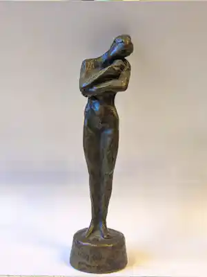 Kees Verkade - Bronzestatue „zum Herzen“, Mutter und Kind. verkauft für € 1101!