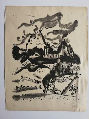 Jan Wiegers - Berglandschap. kopen? Bied vanaf 89!