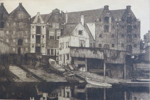 Petrus Johannes Teunissen - Amsterdam.Gezicht op Bickerseiland. kopen? Bied vanaf 40!