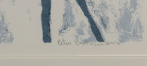 Peter Bastiaanssen - Zeefdruk, Dog tweeluik - Ingelijst kopen? Bied vanaf 1!