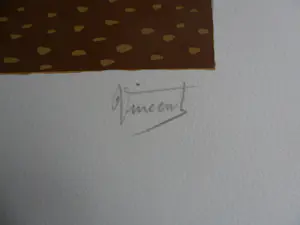 Niet of onleesbaar gesigneerd - Louis Vincent. Litho, Baden in de jaren 20 kopen? Bied vanaf 10!