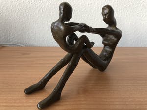 Brons (Onbekend) - Bronzen beeld moeder met kind. kopen? Bied vanaf 20!