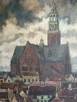 Henk Fortuin - Stadsgezicht - Zicht op Maassluis kopen? Bied vanaf 150!
