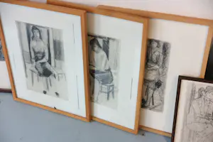 Janus Nuiten - Lot van 6 werken op papier, Vrouwfiguren kopen? Bied vanaf 75!