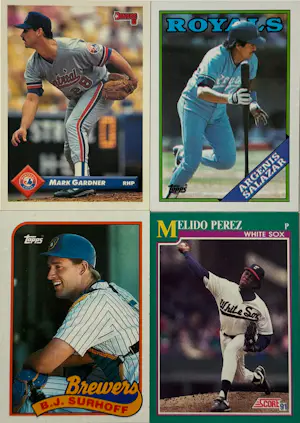 Jan Henderikse - Topps - Collage van vier baseball cards kopen? Bied vanaf 40!