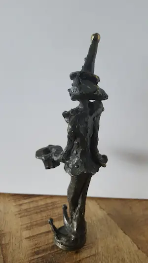 Corry Ammerlaan - Bronzen beeldje 17cm, Clown met hoed kopen? Bied vanaf 1!