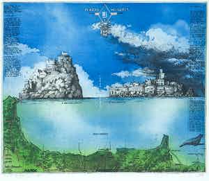 Rolf Weijburg - Kleurenets en aquatint, Plazas menores - Ingelijst verkocht voor € 50!