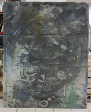 Rene van den Broek - Acryl op doek, Zonder titel (Zeer groot) kopen? Bied vanaf 1!