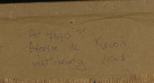 Harrie de Kroon - Inkttekening op geschept papier, Zonder titel - Ingelijst (Groot) kopen? Bied vanaf 35!