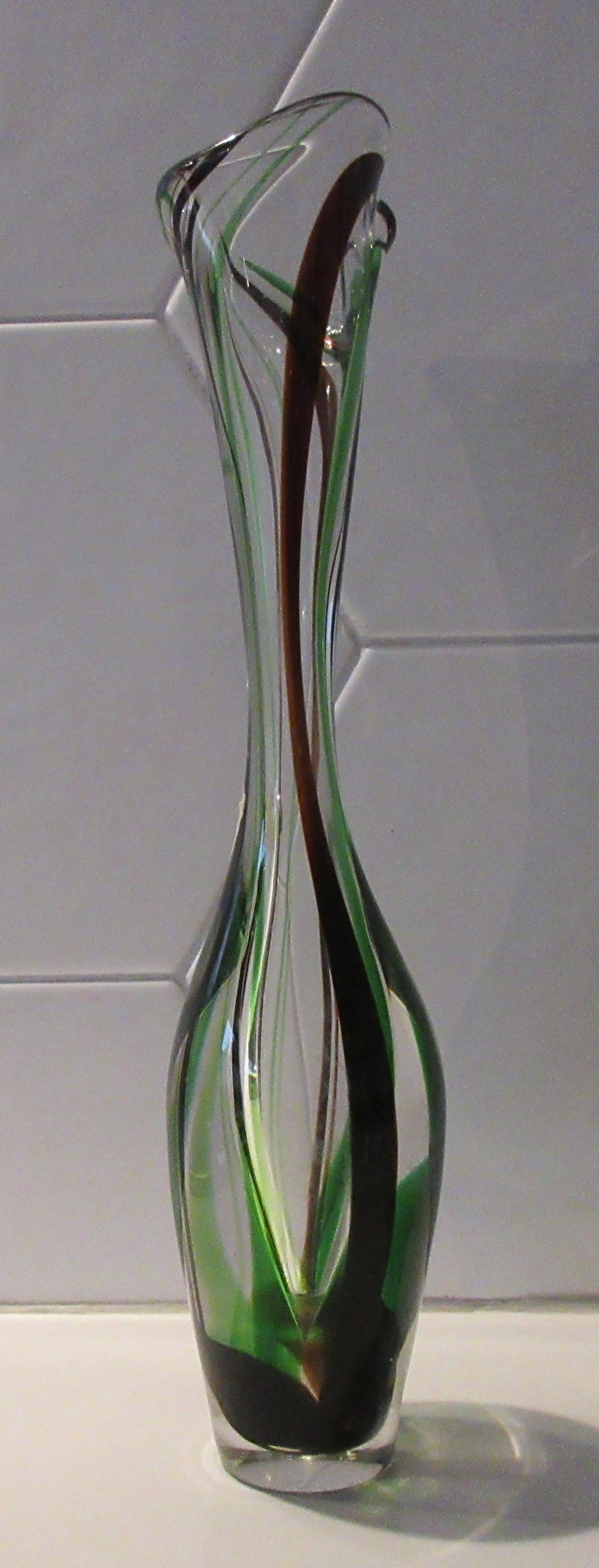 Max Verboeket - voor de Kristalunie Maastricht - Mooie ranke Kristaluniek vaas model A9 kopen? Bied vanaf 42!