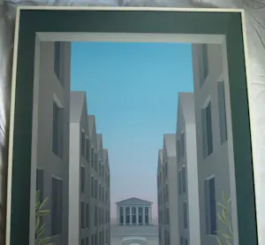 Henk Valstar - Olieverf op doek , Raampoort – ingelijst, 152 x 77 cm - 1991 kopen? Bied vanaf 750!