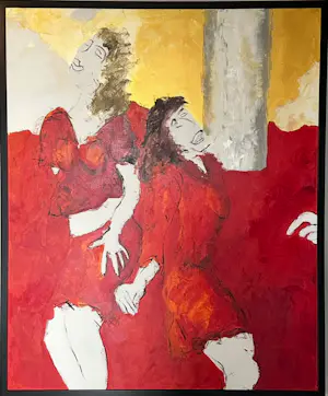 Menno Bauer - Prachtig schilderij: ‘ Weigeren te vluchten’ kopen? Bied vanaf 150!