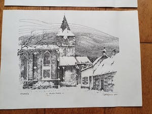 Joop Vestjens - Litho/Pentekening Rotterdam-Charlois kopen? Bied vanaf 44!