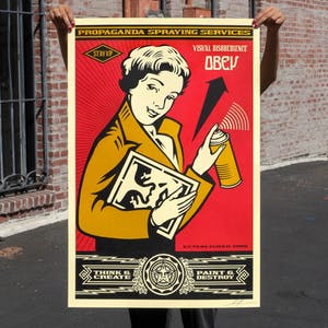 Shepard Fairey - OBEY STAY UP GIRL kaufen? Bieten Sie von 85!
