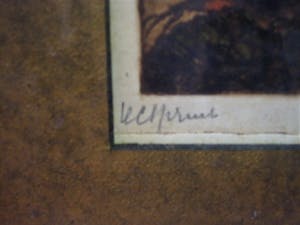 H.C. Spruit - Nederlands-Indisch Graficus - Fraaie Ets - Inktzwammen - omstreeks 1920 kopen? Bied vanaf 1!