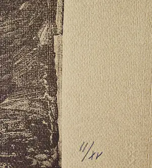 Klaas Gubbels - in zeer kleine oplage (15) gemaakte lithografie - "kan, schaal, peer" GROOT! kopen? Bied vanaf 326!