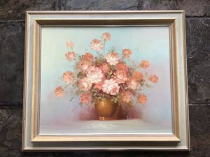 Niet of onleesbaar gesigneerd - Pot met vloemen. kopen? Bied vanaf 1!